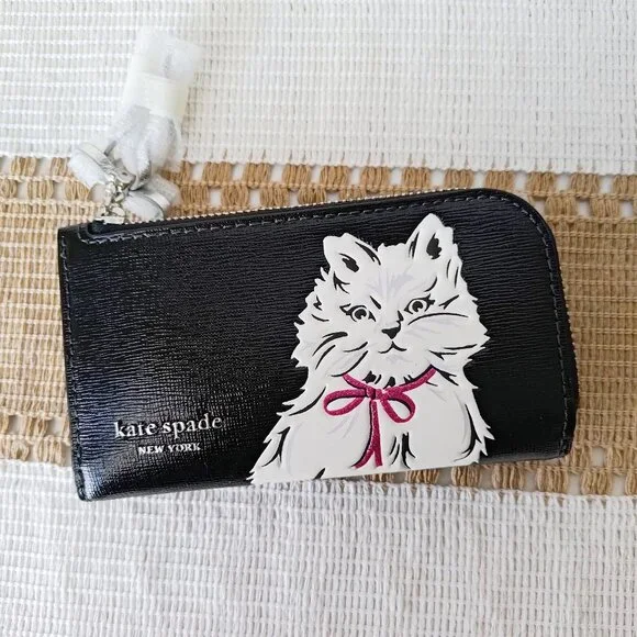 Kate Spade Whiskers Small Slim Bifold Wallet KI713 - Picture 1 of 11
